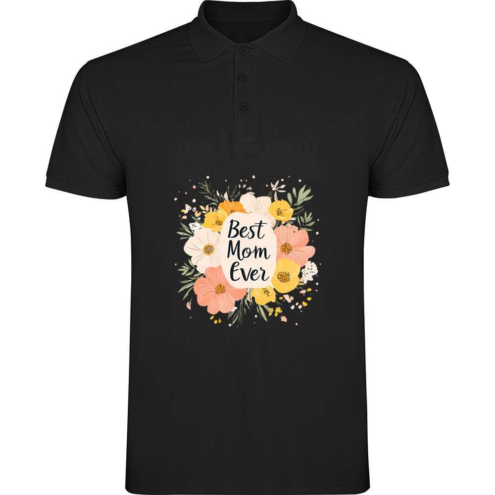 BESTMOMEVER.TP_.BLK_.jpg Tricou polo Best Mom ever, Negru - imagine 1