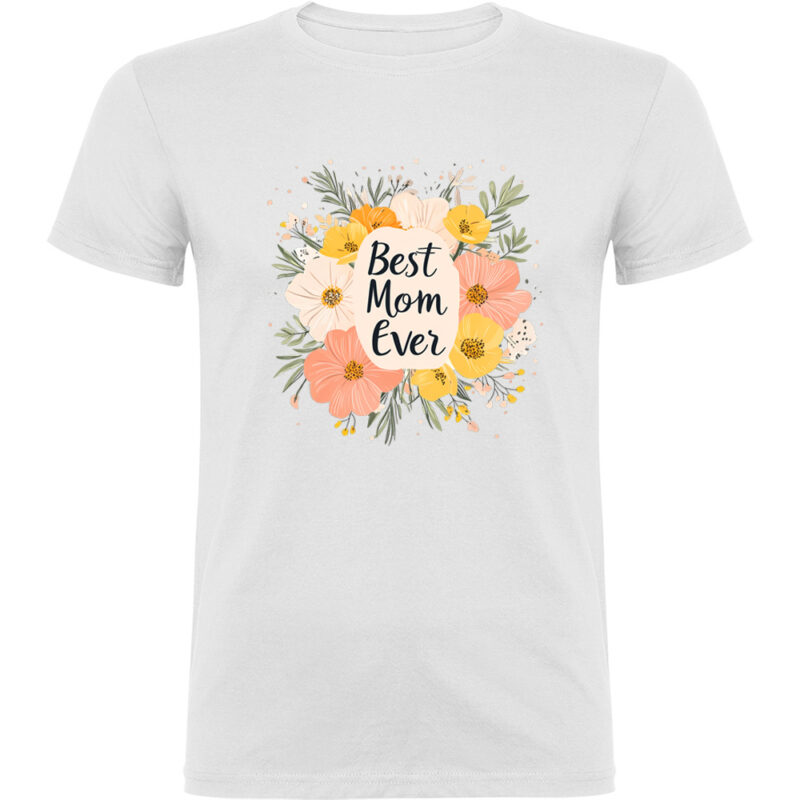 Tricou Best Mom ever, Alb