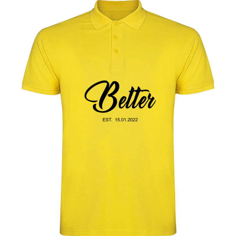 Tricou polo Better Together - Ea, Galben