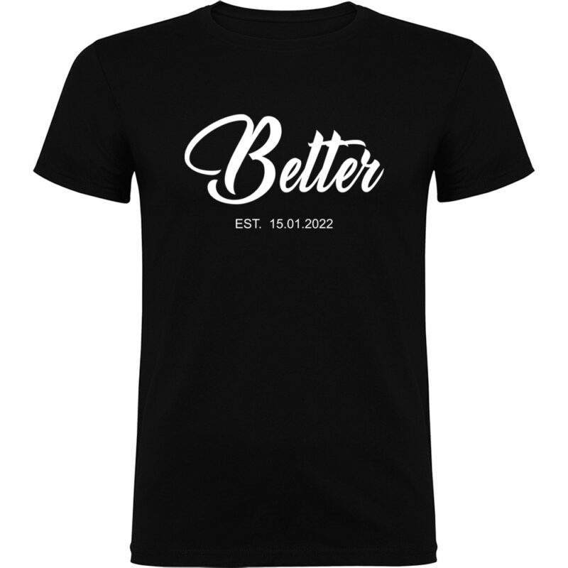 Tricou Better Together - Ea, Negru