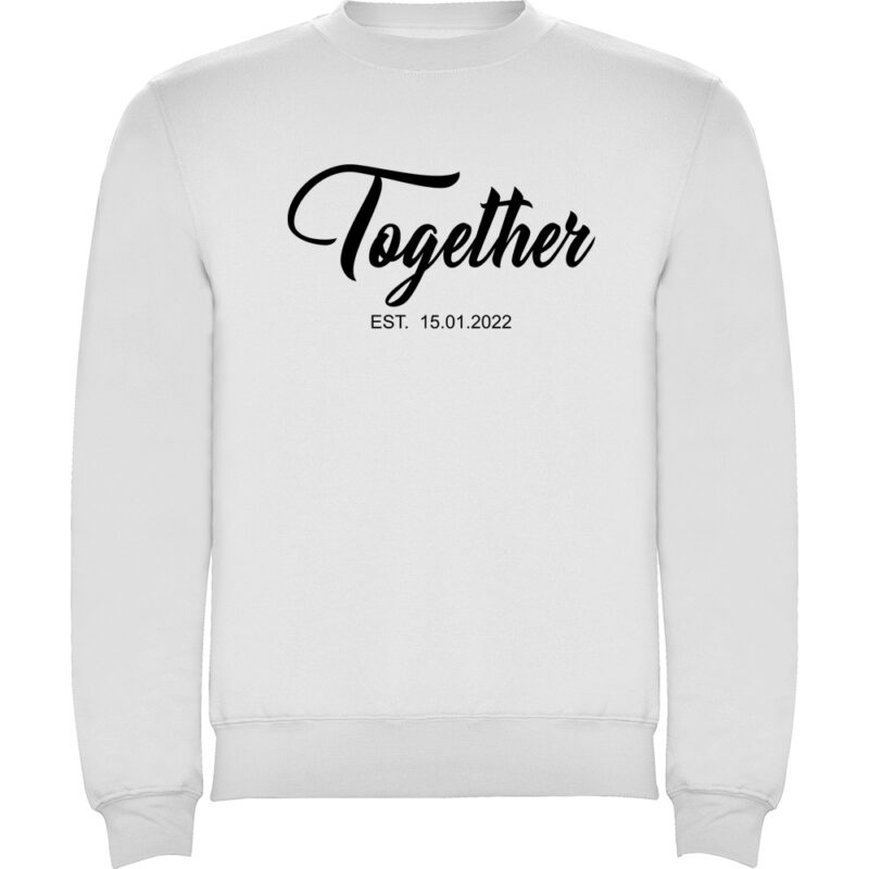 Pulover Better Together - El, Alb