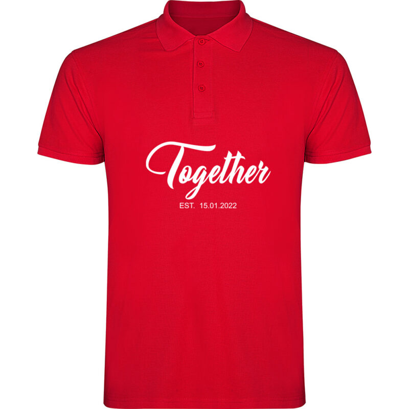 Tricou polo Better Together - El, Roșu