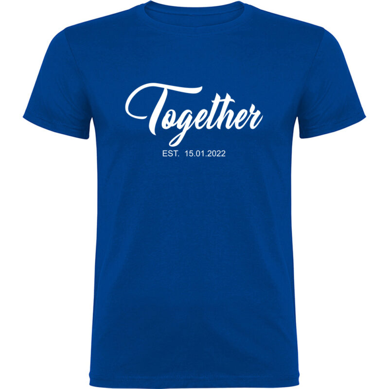 Tricou Better Together - El, Albastru