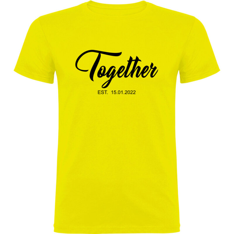 Tricou Better Together - El, Galben