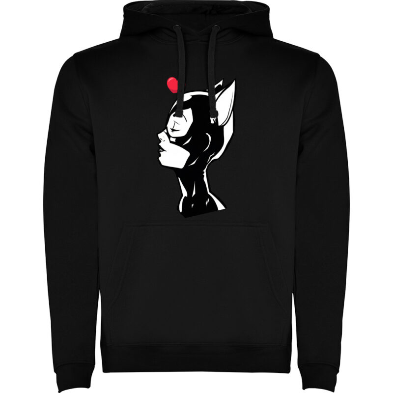 Hanorac CATWOMAN (HEART), Negru