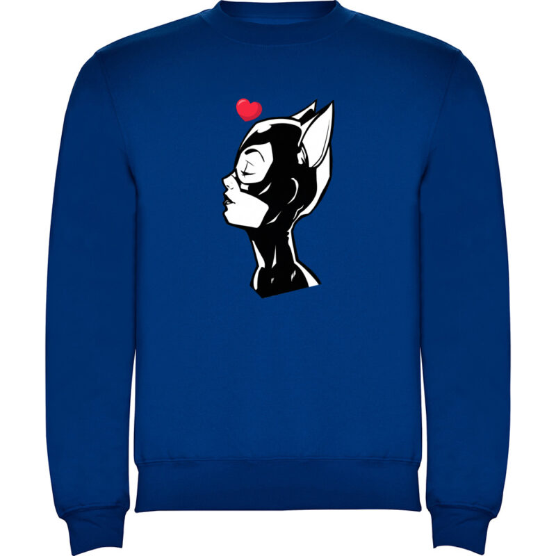 Pulover CATWOMAN (HEART), Albastru