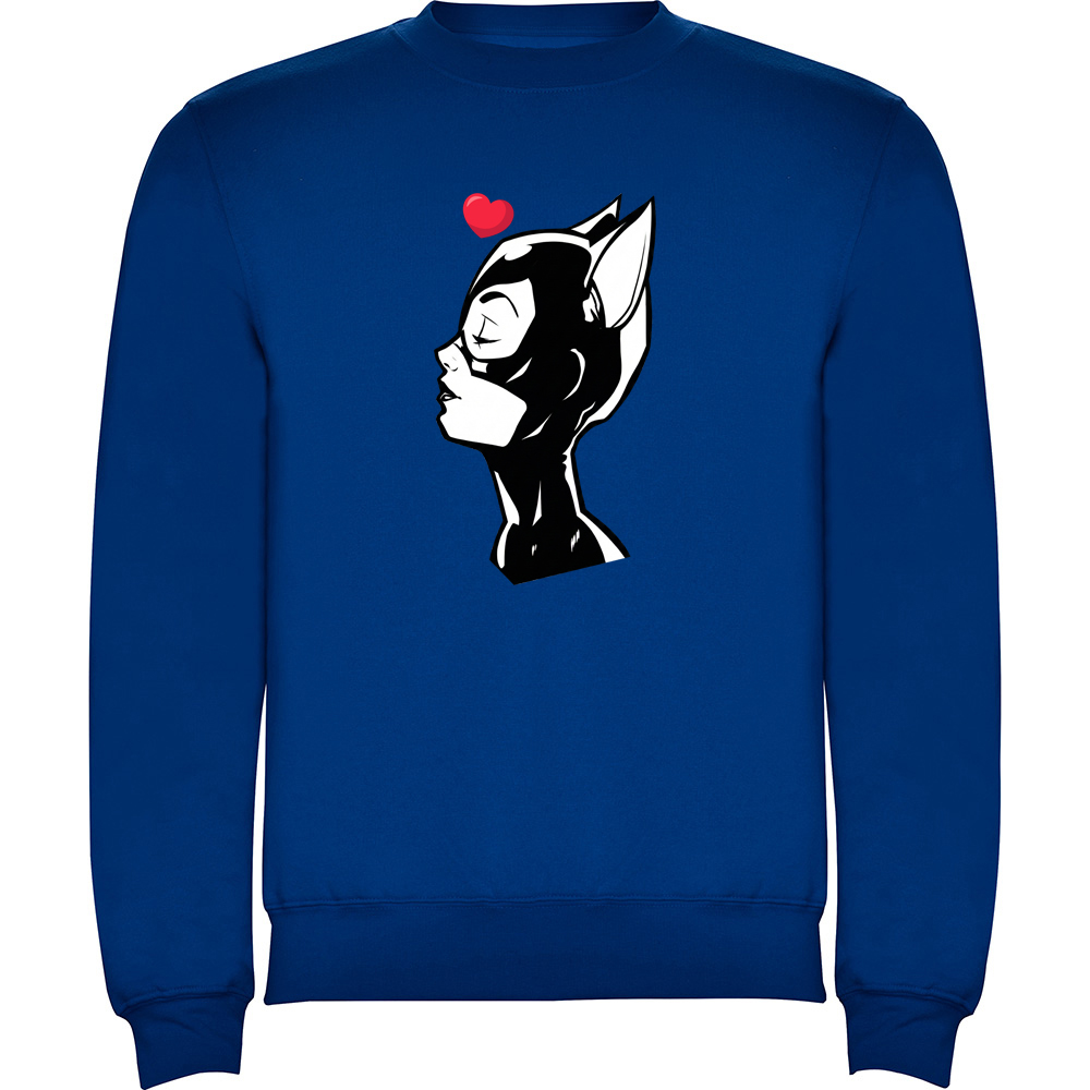 CATWOMANHEART.PLV_.BLU_.jpg Pulover CATWOMAN (HEART), Albastru - imagine 1