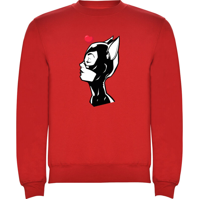 Pulover CATWOMAN (HEART), Roșu