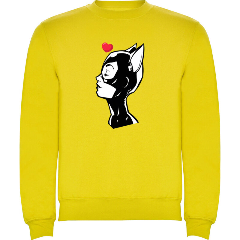 Pulover CATWOMAN (HEART), Galben