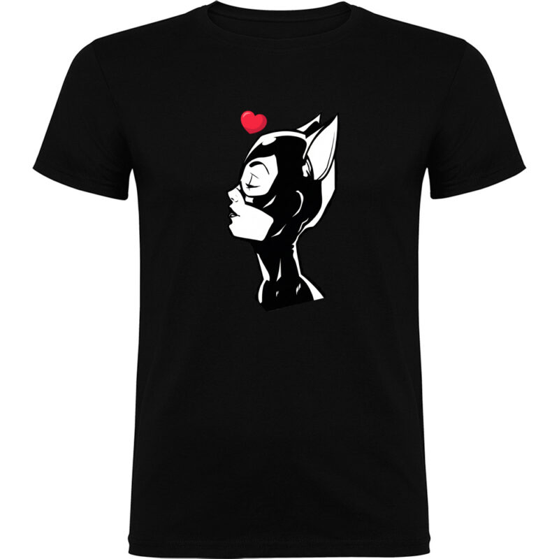 Tricou CATWOMAN (HEART), Negru