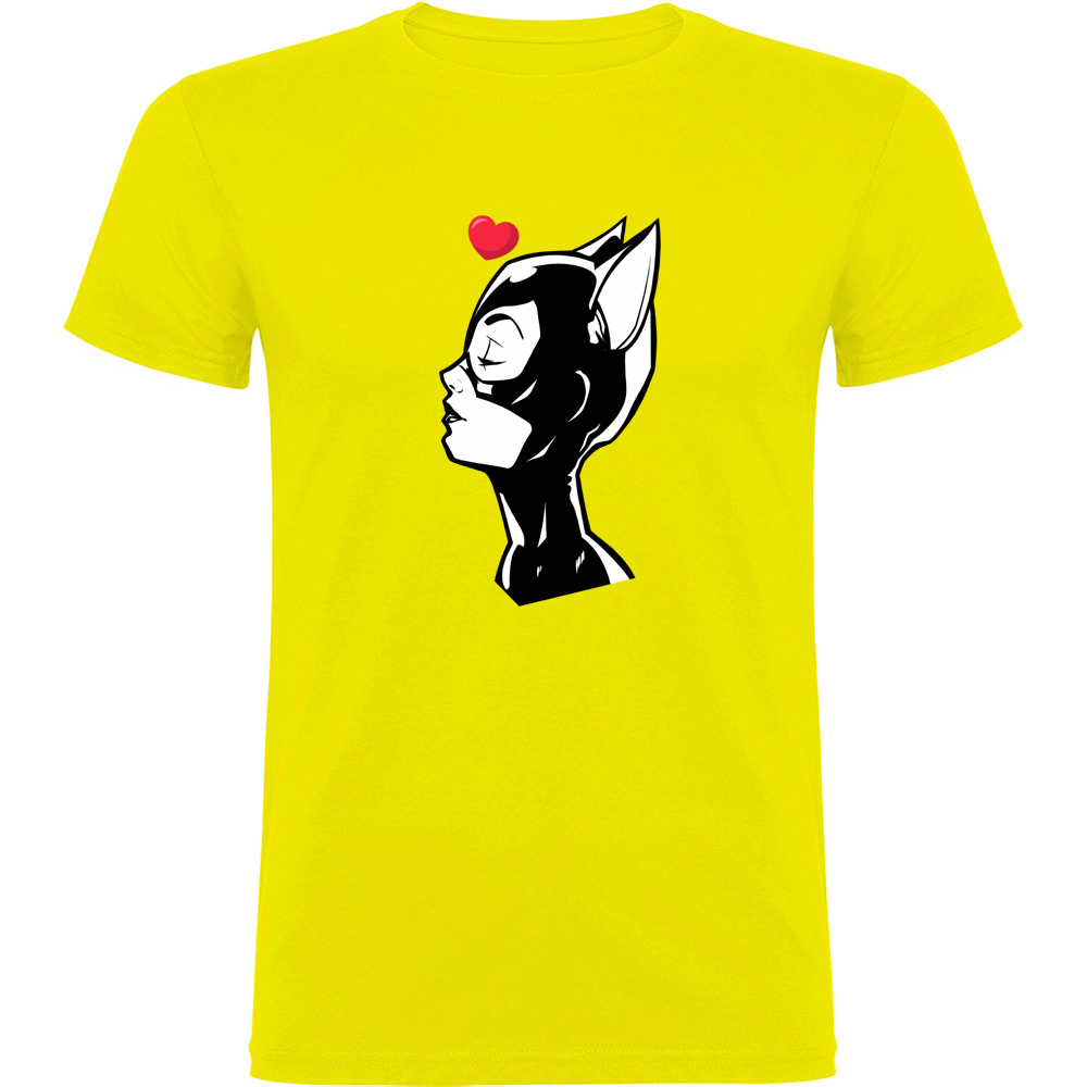 CATWOMANHEART.TR_.YEL_.jpg Tricou CATWOMAN (HEART), Galben - imagine 1