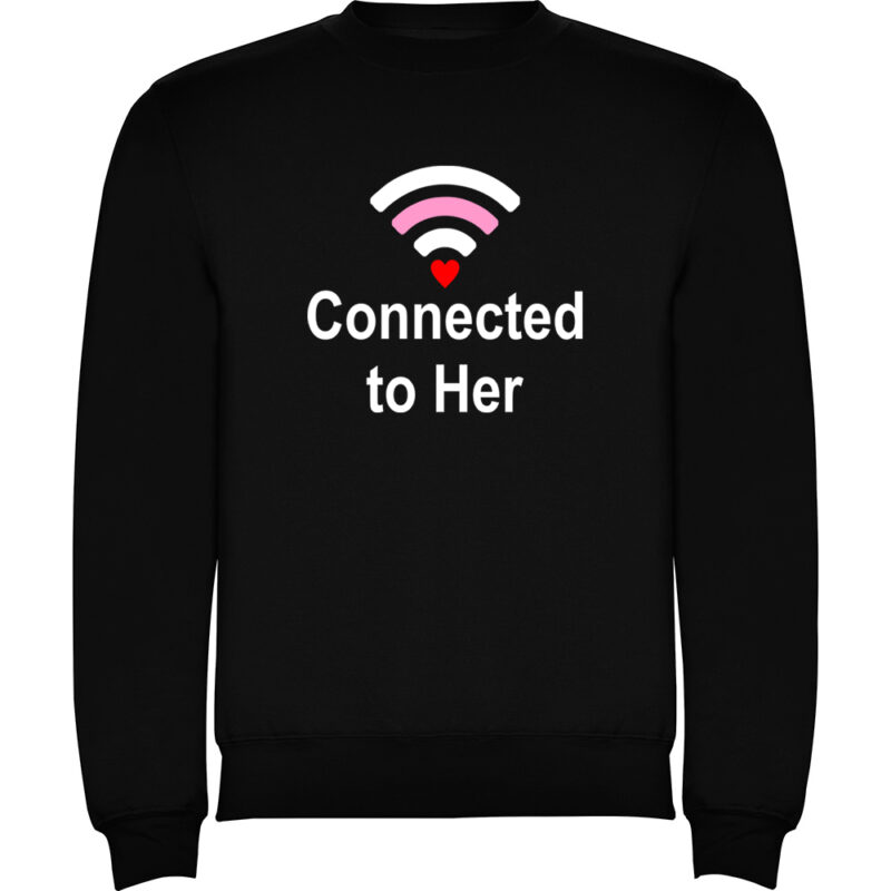 Pulover Connected to her, Negru