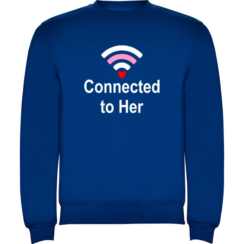 Pulover Connected to her, Albastru