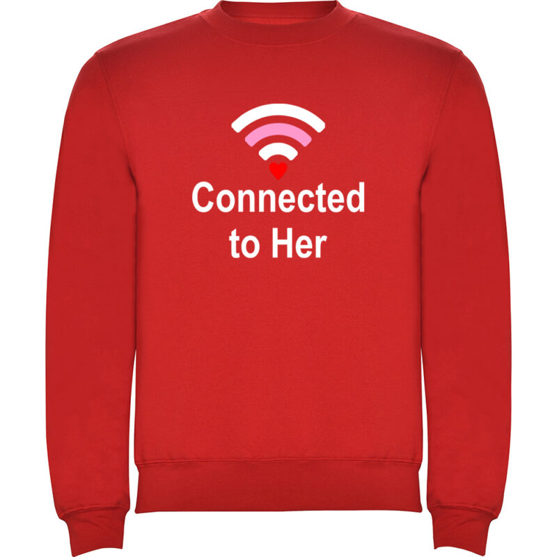 Pulover Connected to her, Roșu