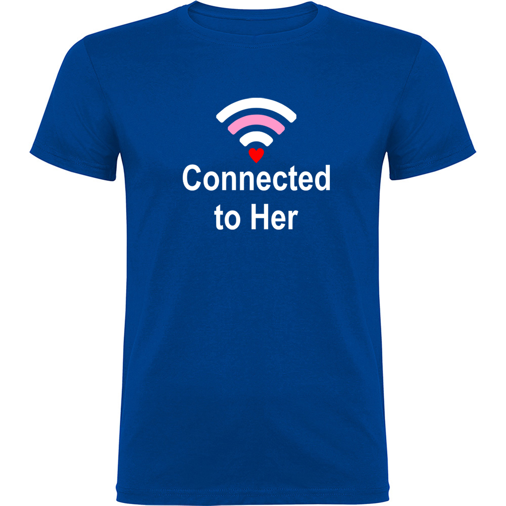CONNECTEDTOHER.TR_.BLU_.jpg Tricou Connected to her, Albastru - imagine 1