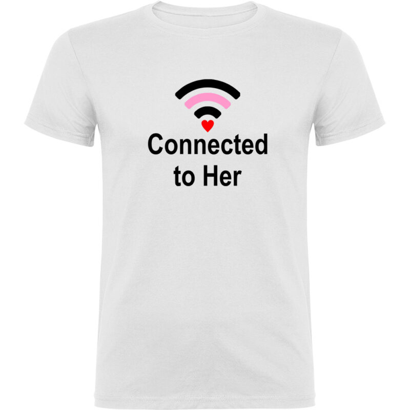 Tricou Connected to her, Alb