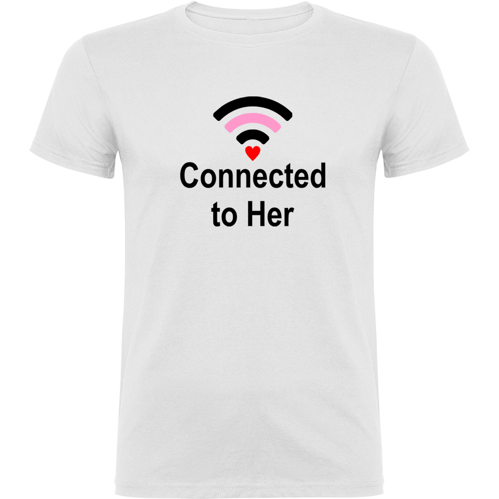 CONNECTEDTOHER.TR_.WHT_.jpg Tricou Connected to her, Alb - imagine 1