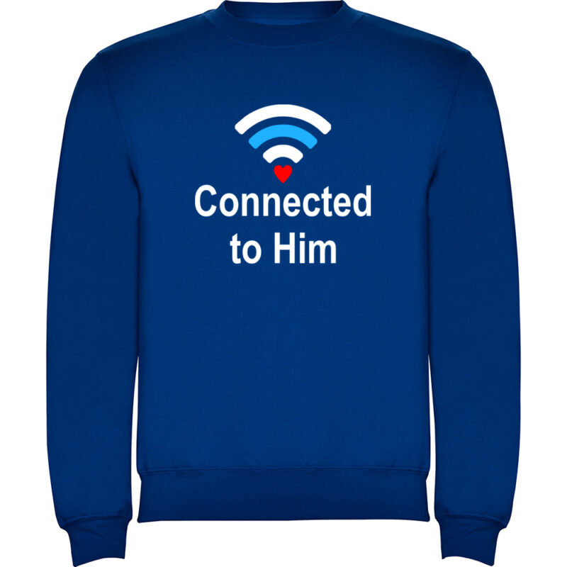 Pulover Connected to him, Albastru
