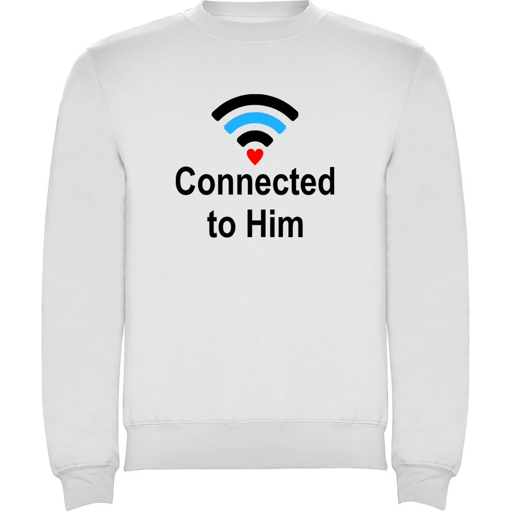 CONNECTEDTOHIM.PLV_.WHT_.jpg Pulover Connected to him, Alb - imagine 1