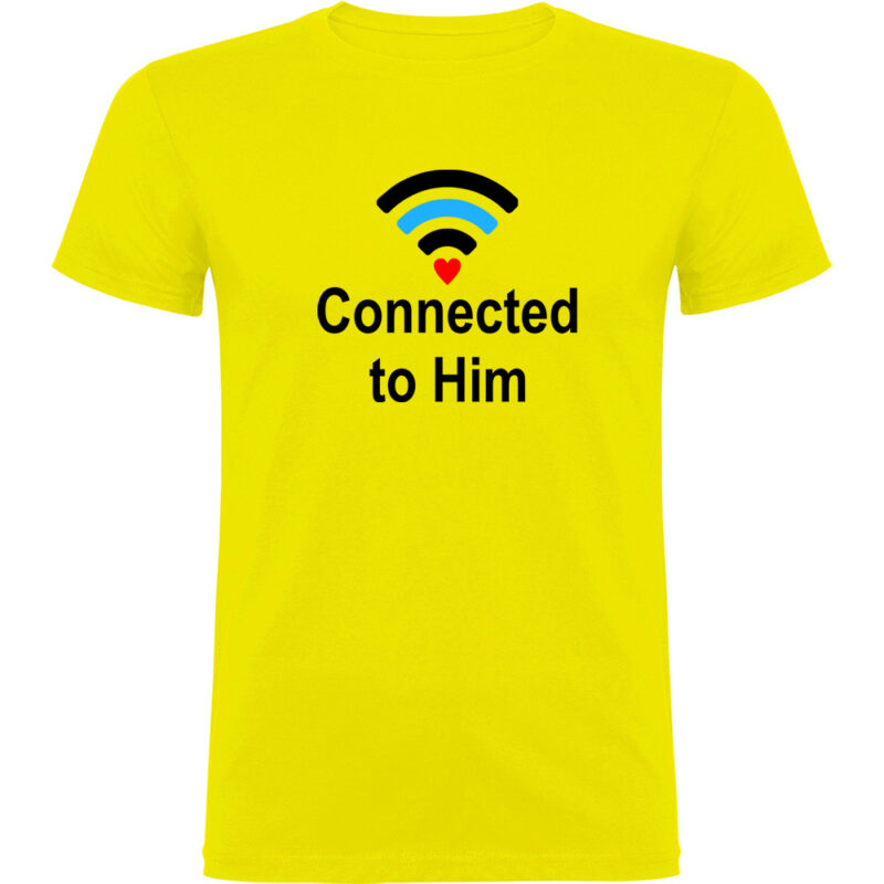 Tricou Connected to him, Galben