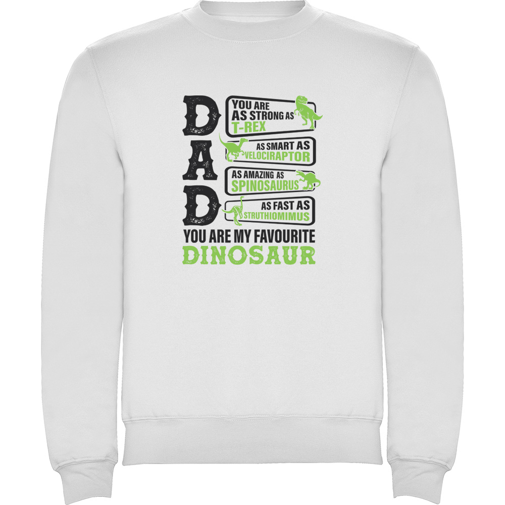 DAD-MYFAVOURITEDINOSAUR.PLV_.WHT_.jpg Pulover Dad - My favourite dinosaur, Alb - imagine 1