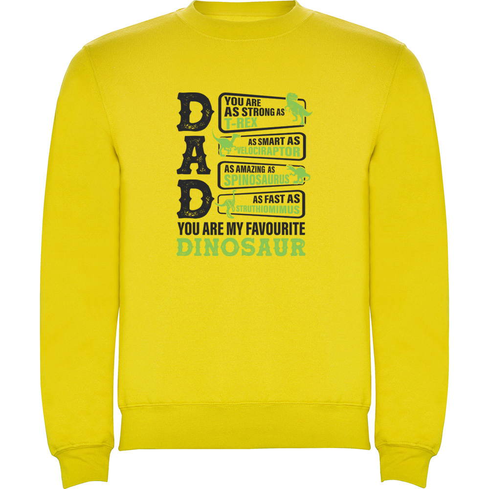 DAD-MYFAVOURITEDINOSAUR.PLV_.YEL_.jpg Pulover Dad - My favourite dinosaur, Galben - imagine 1