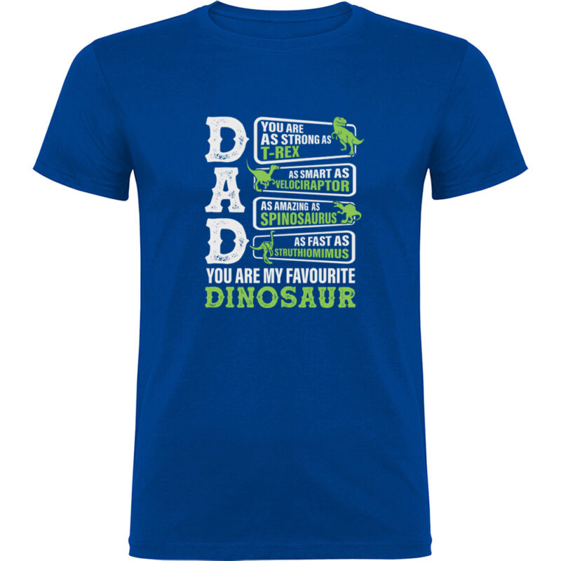 Tricou Dad - My favourite dinosaur, Albastru