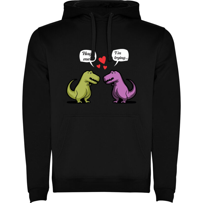 Hanorac Dinosaurs hug, Negru
