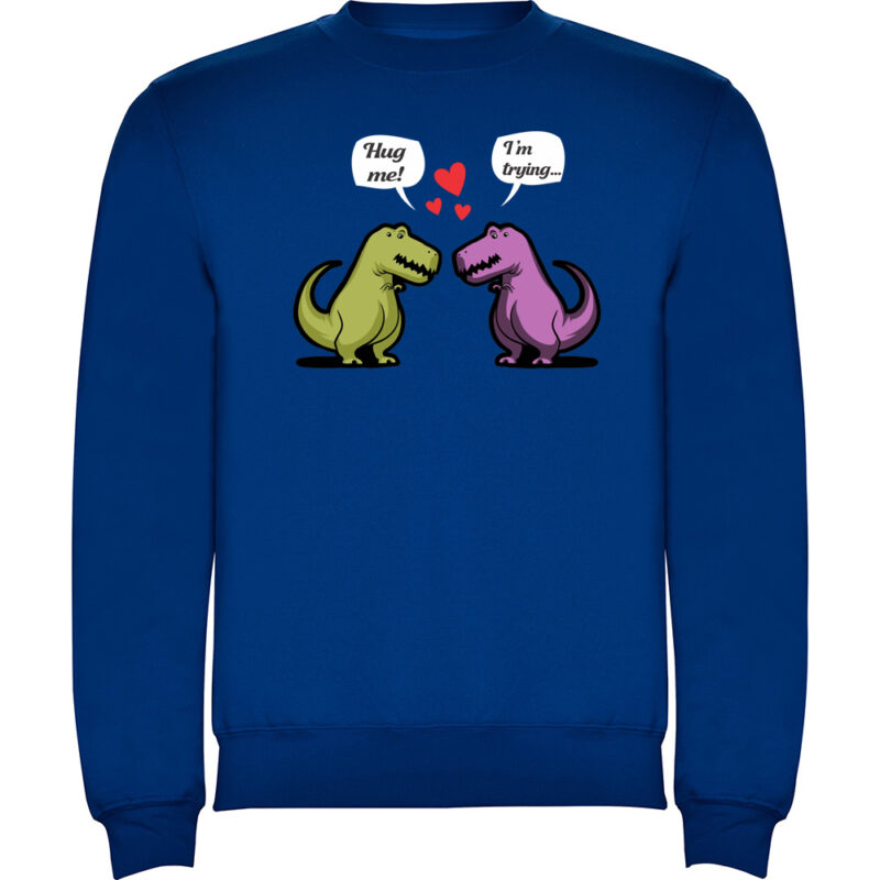 Pulover Dinosaurs hug, Albastru