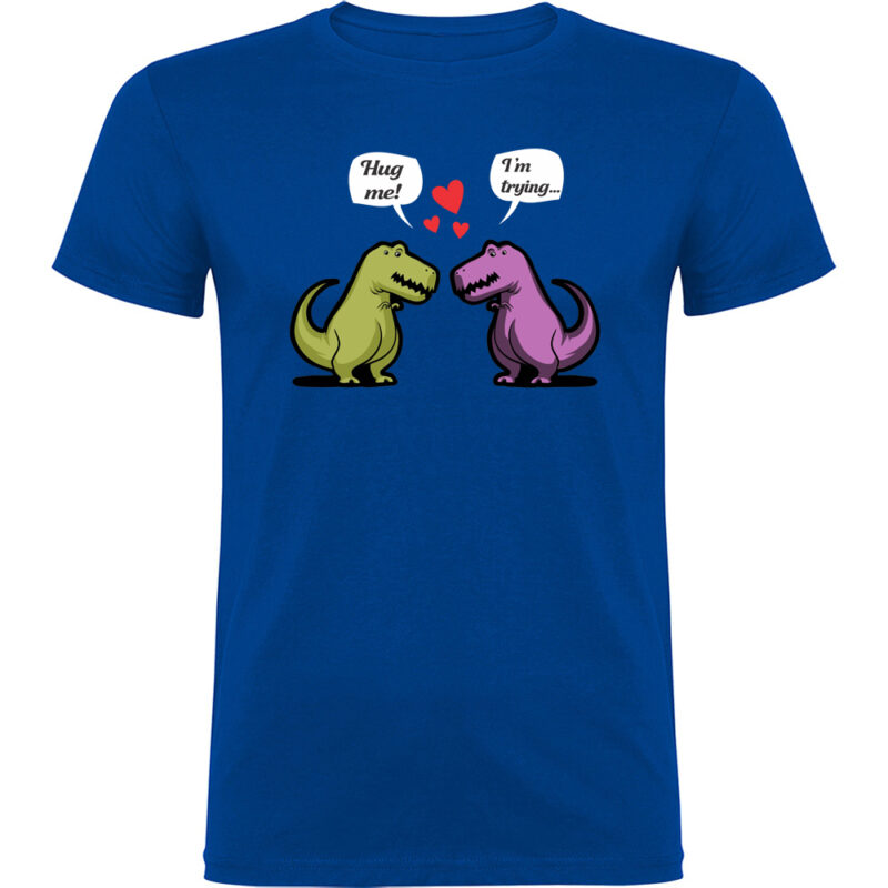 Tricou Dinosaurs hug, Albastru
