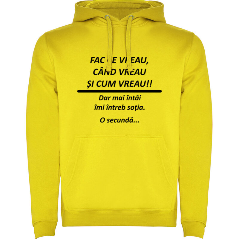 Hanorac Fac ce vreau, Galben