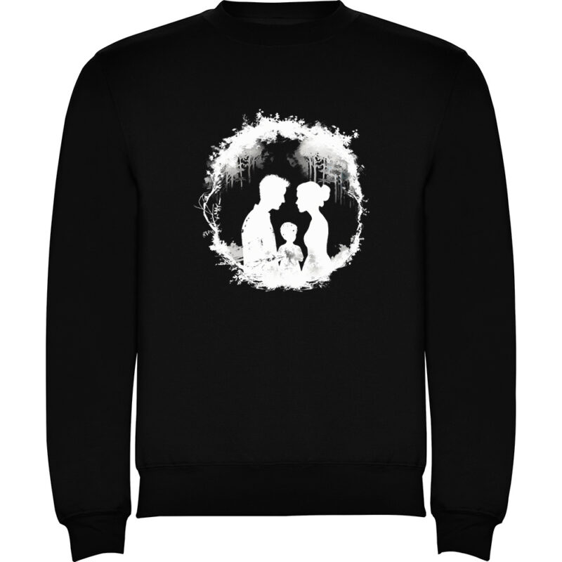 Pulover copii Familie (model 1), Negru