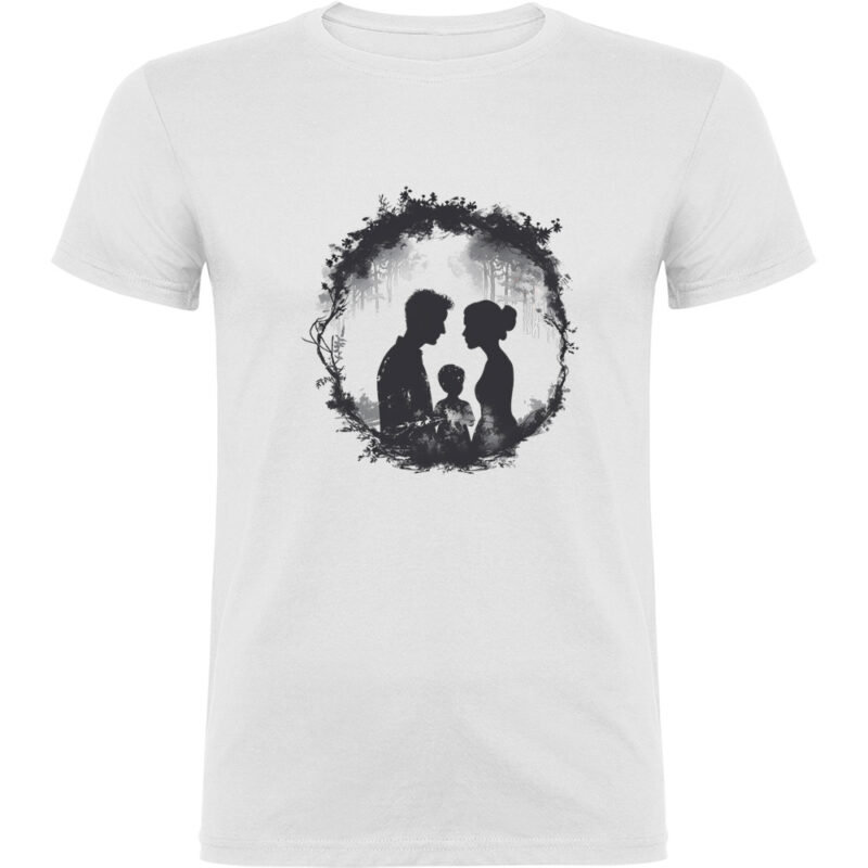 Tricou Familie (model 1), Alb