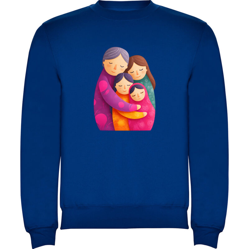 Pulover copii Familie (model 2), Albastru