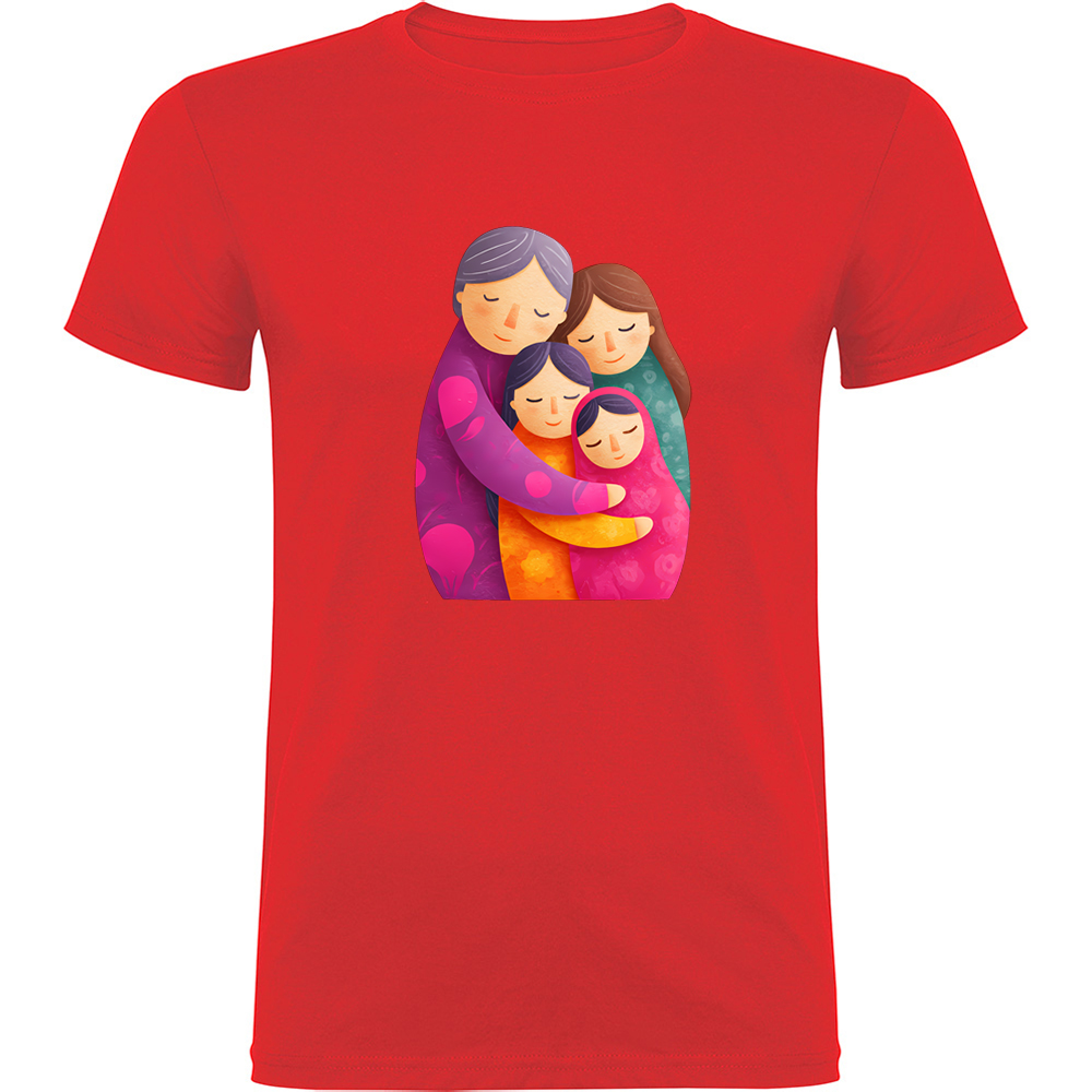 FAMILIEMODEL2.TR_.RED_.jpg Tricou Familie (model 2), Roșu - imagine 1