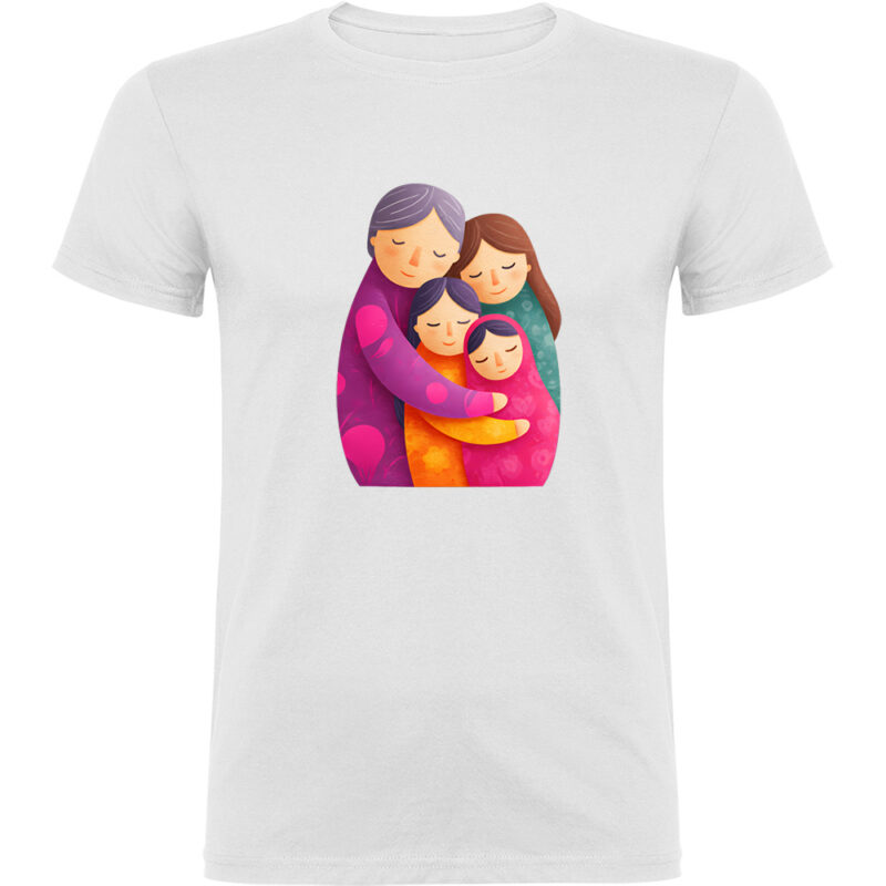 Tricou Familie (model 2), Alb