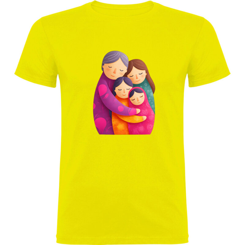 Tricou Familie (model 2), Galben