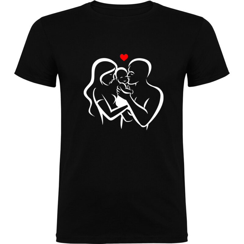 Tricou Familie (model 3), Negru