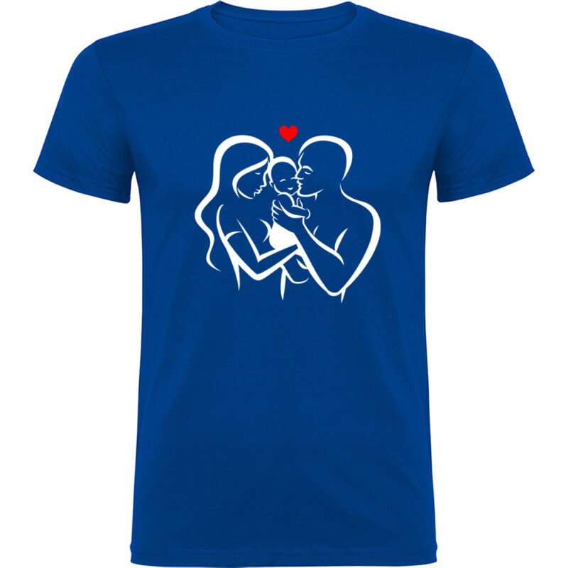 Tricou Familie (model 3), Albastru