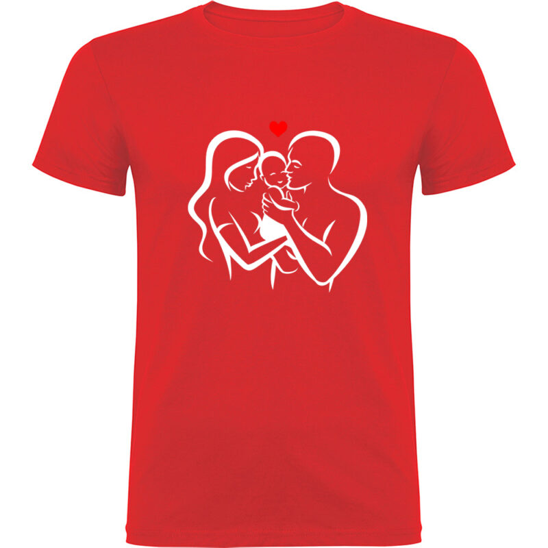 Tricou Familie (model 3), Roșu