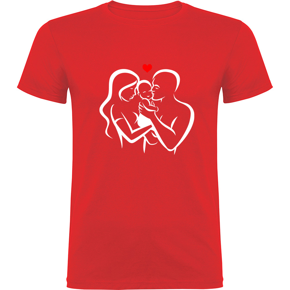 FAMILIEMODEL3.TR_.RED_.jpg Tricou Familie (model 3), Roșu - imagine 1