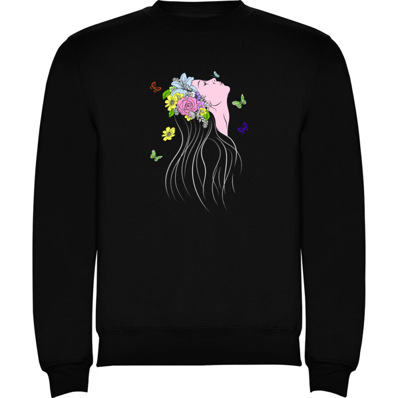 Pulover Femeia Fluture, Negru