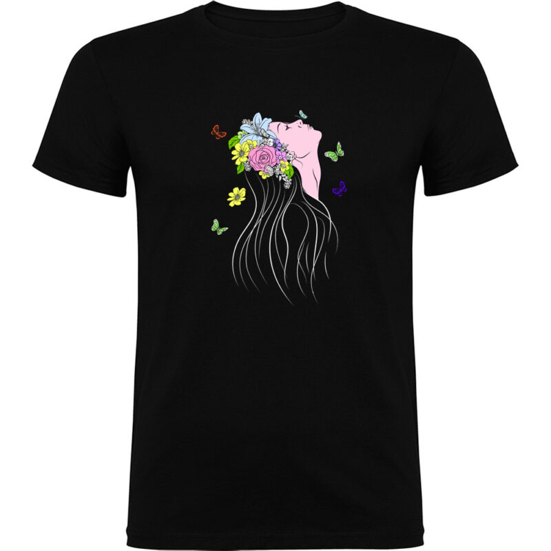 Tricou Femeia Fluture, Negru