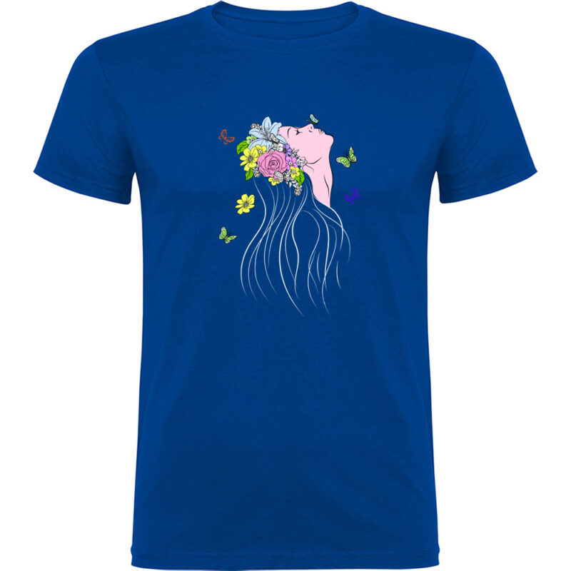 Tricou Femeia Fluture, Albastru