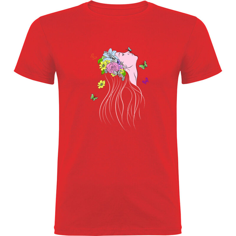 Tricou Femeia Fluture, Roșu
