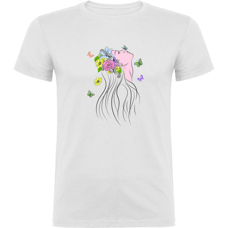 Tricou Femeia Fluture, Alb
