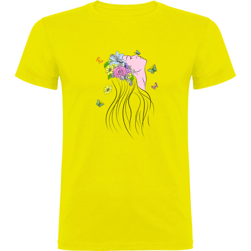 Tricou Femeia Fluture, Galben
