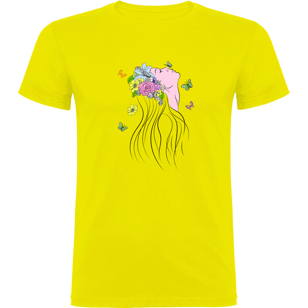 FEMIAFLUTURE.TR_.YEL_.jpg Tricou Femeia Fluture, Galben - imagine 1