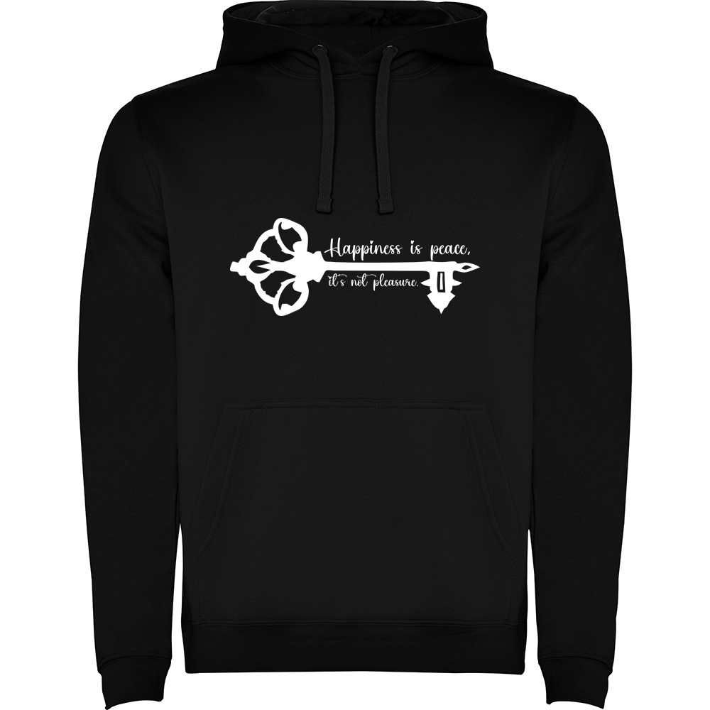 HAPPINESSISPEACE.HAN_.BLK_.jpg Hanorac Happiness is peace, Negru - imagine 1