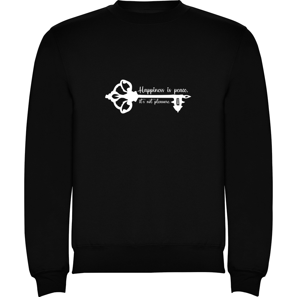 HAPPINESSISPEACE.PLV_.BLK_.jpg Pulover Happiness is peace, Negru - imagine 1